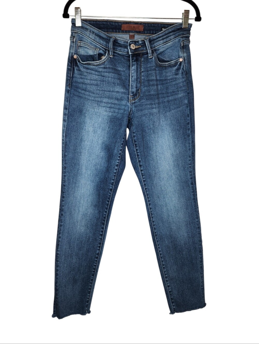 Judy Blue Boyfriend Fit Raw Hem Blue Jeans Size 3/26
